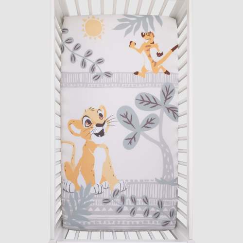 Disney Lion King - Gold, Teal and Ivory Photo Op Fitted Crib Sheet – NoJo Baby