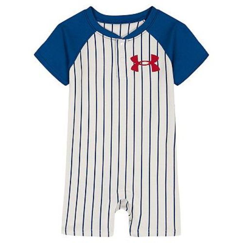 Baby Boys Under Armour Striped Shortall Body Suit