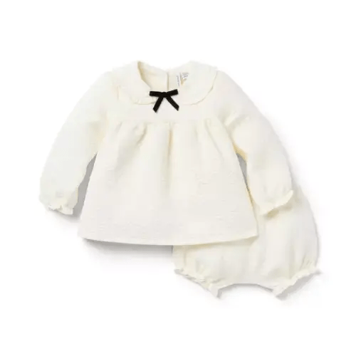 Baby Cream And Sugar The Quilted Baby Matching Set by Janie and Jack