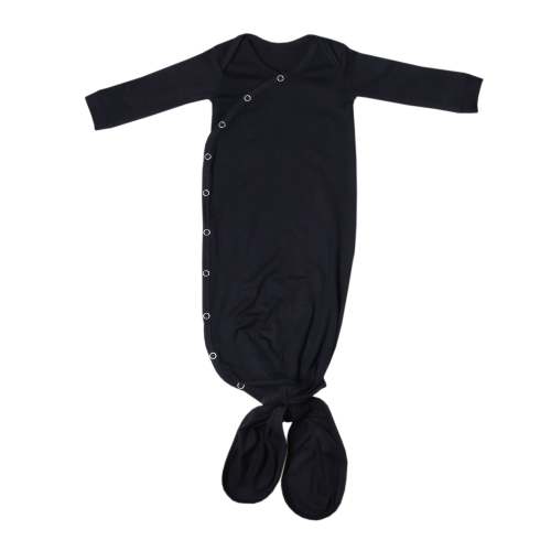 Newborn Knotted Gown - Midnight