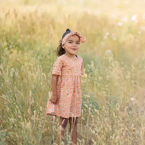 Raffia Short Sleeve Dress – Ade + Ayo