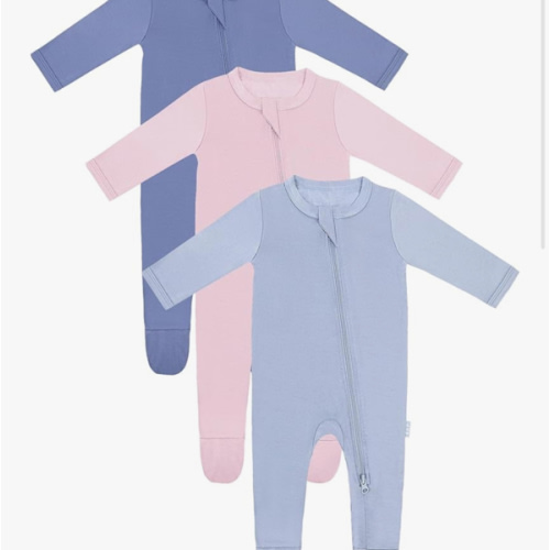 RRP Unisex Baby Footies Pajamas,Rayon Derived From Bamboo,Buttery Soft Sleep 'N Play PJs,2-Way Zipper Closure,0-18 Months