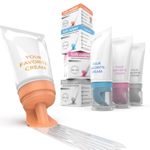Eli & Ali Tush Swiper - Diaper Rash Cream & Butt Paste Applicator - Fits Most Diaper Creams | Mess-Free & Hygienic Alternative to Cream Spatula - Carry Less Baby Gear - Variety, 4 Pack