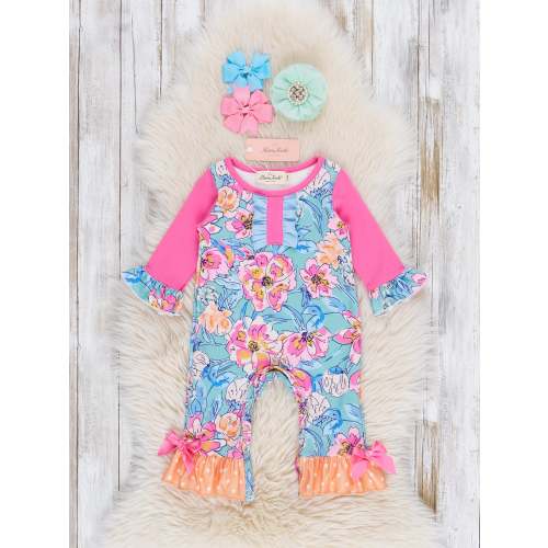 Floral Daydream Ruffle Romper