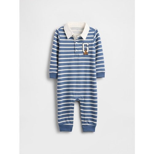 Baby VintageSoft Varsity Bear Logo One-Piece | Gap