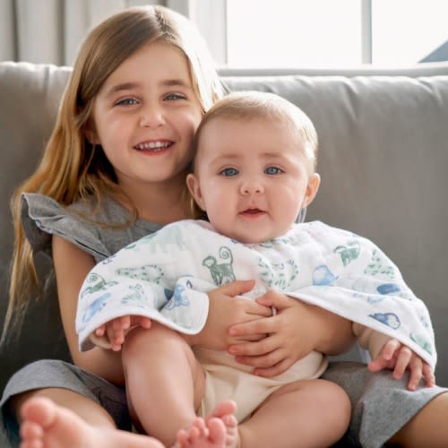 essentials cotton muslin burpy bib