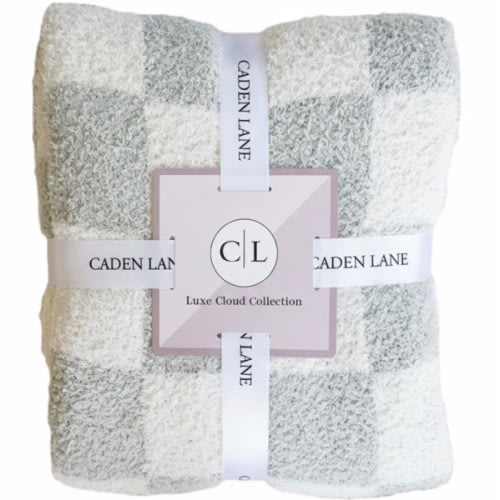 CuddleLane™ Luxe Blankets in Check | Caden Lane