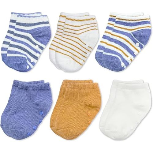 Anti-Slip Socks – Soft & Breathable Ankle Socks with Silicone Grips, Secure Fit for Infants & Toddlers