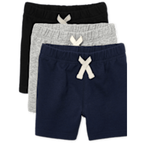 Toddler - 3 Pack - 6 to 9 Month - Multi Color - Baby And Toddler French Terry Shorts 3-Pack - MULTI | The Children's Place