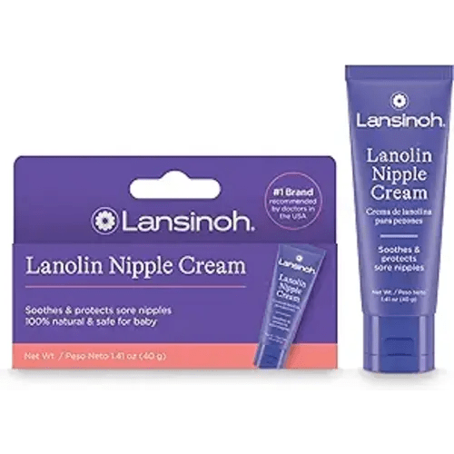 Lansinoh Lanolin Nipple Cream, Safe Nipple Balm for Baby and Mom, Breastfeeding Essentials, 1.41 Ounces - Lanolin 1 Count