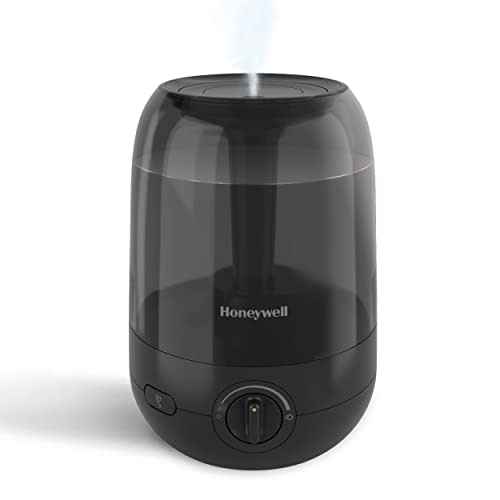 Honeywell Ultra Comfort Cool Mist Humidifier, No Filter, Easy to Fill and Clean, Cleaning Brush Included, Ultra Quiet, Use With Essential Oils for Extra Comfort, Black, HUL545B