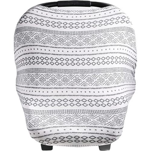 Copper Pearl Multi-Use Cover: Car Seat Covers, Nursing Cover, and Stroller Cover for Sun - Stretchy Fabric, All-Season Use, Stylish Designs, Easy Access for Moms - Westyn