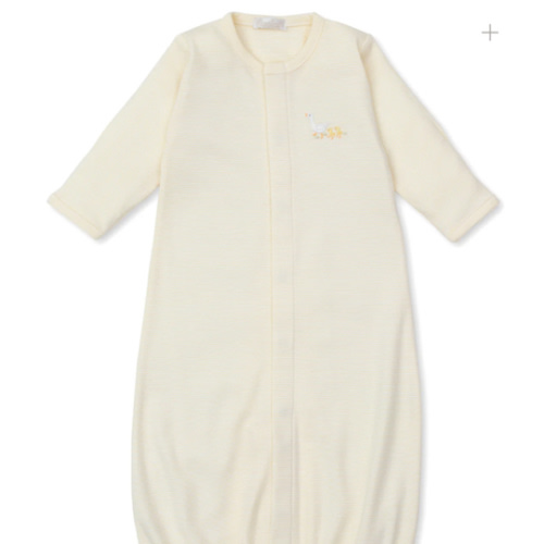 Premier Baby Duckling Yellow Stripe Hand Emb. Conv. Gown