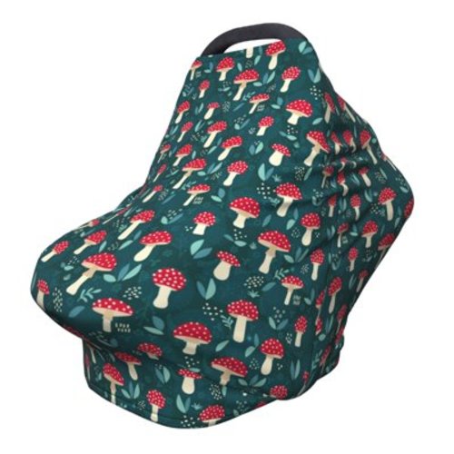 Haiem Amanita Mushroom Baby Nursing Cover & Nursing Poncho - Multi Use Cover for Baby Car Seat Canopy, Stroller Cover, 360°Full Privacy Breastfeeding Coverage