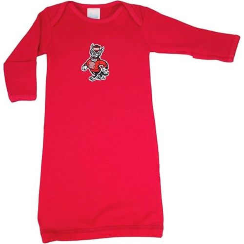 North Carolina NC State Wolfpack Baby Red Layette Gown 0-3 Months
