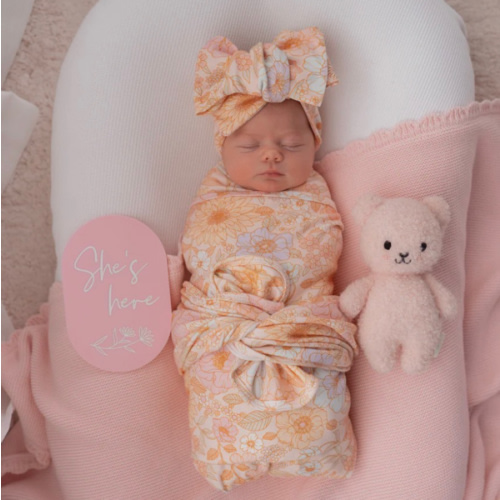 Swaddle Set | Pastel Bloom – Little and Fern