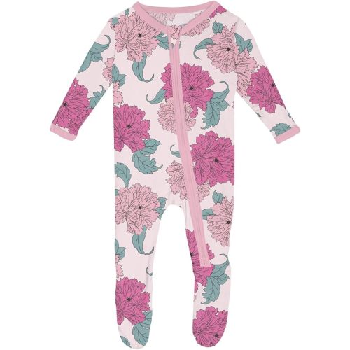 KicKee Baby & Toddler Zipper Footie – Ultra-Soft Viscose from Bamboo Pajamas with Flip Paws & Grips
