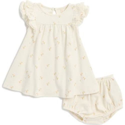 QUINCY MAE Kids' Duck Print Flutter Sleeve Dress & Bloomers Set | Nordstromrack
