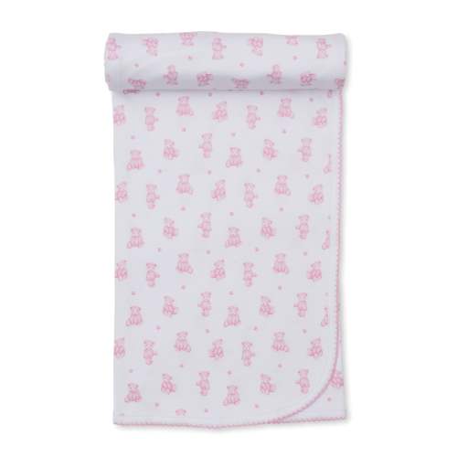 Teddy Bear Time Pink Blanket