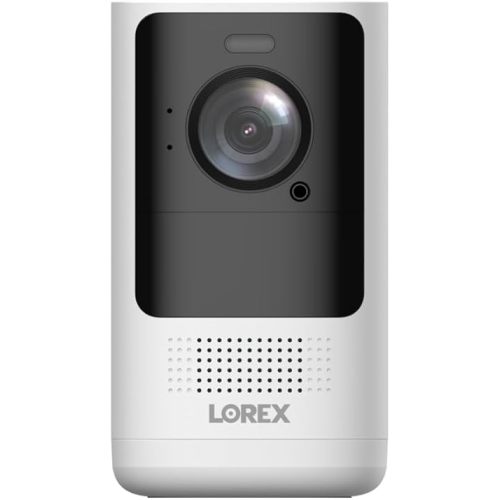 Lorex 4K Battery-Powered Spotlight Camera, Color Night Vision, Dual Band WiFi, White (Cloud-Enabled, no Memory Card Included)
