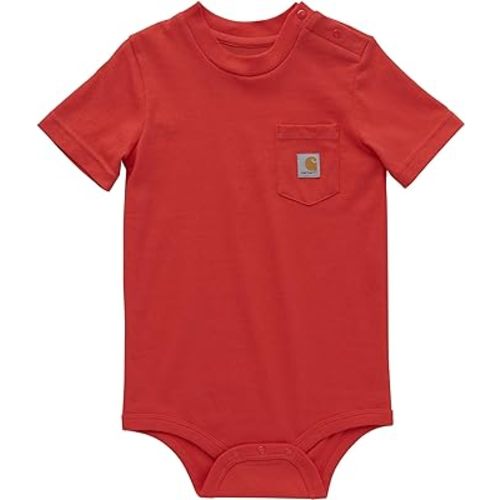 Carhartt Baby Logo Bodysuit, Bittersweet Red, 3M