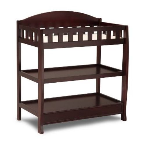 Delta Children Wilmington Changing Table with Pad, Espresso Cherry