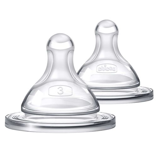 Duo Baby Bottle Nipple Stage 3 Fast Flow (6m+) 2Pk | Chicco