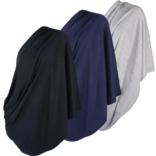 Infinity Nursing Scarf Breastfeeding Cover Ultra Soft (3pk Grey/Navy/Black)