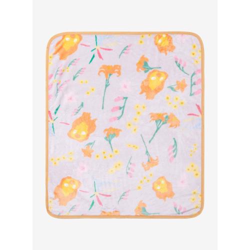 Studio Ghibli Howl's Moving Castle Calcifer Floral Allover Print Baby Blanket - BoxLunch Exclusive