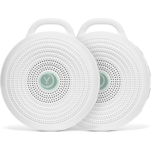 Yogasleep Rohm Portable White Noise Sound Machine (2 Pack) 3 Soothing Natural Sounds & Volume Control, Sleep Therapy for Adults & Kids, Noise Cancelling for Office Privacy & Meditation