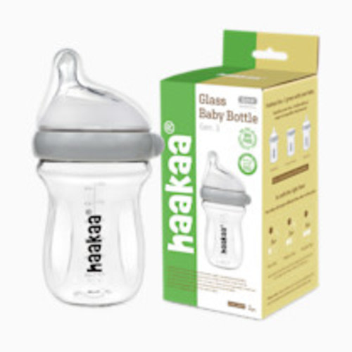 Haakaa Glass Baby Bottle - 6 Oz
