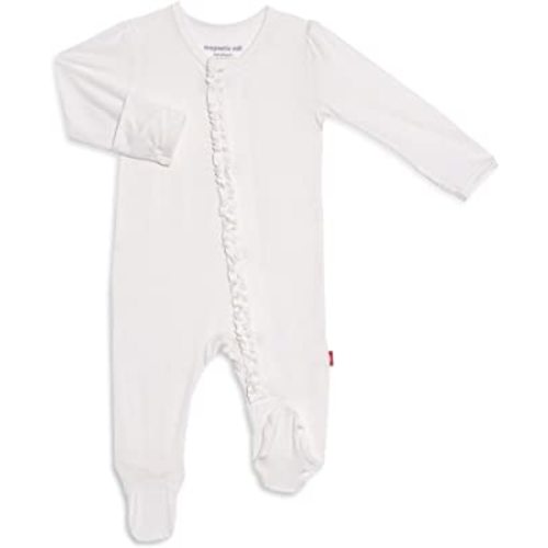 Magnetic Me Footie Pajamas Soft Modal Baby Sleepwear with Quick Magnetic Fastener | Boys and Girls Sleeper Preemie-24 Months