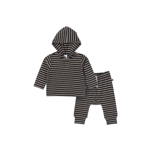 Hooded Brushed Hacci Top & Jogger Set, 6-9M