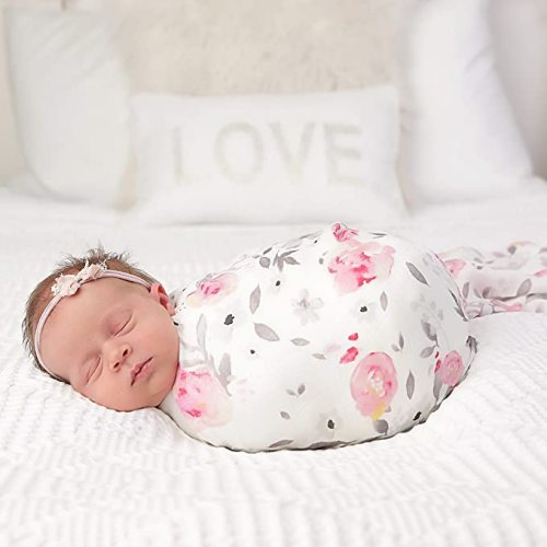 Kids N’ Such Extra-Large Muslin Baby Swaddle Blanket, Petal, 47 x 47, 3 Pack - Large (Pack of 3) - Petal Set
