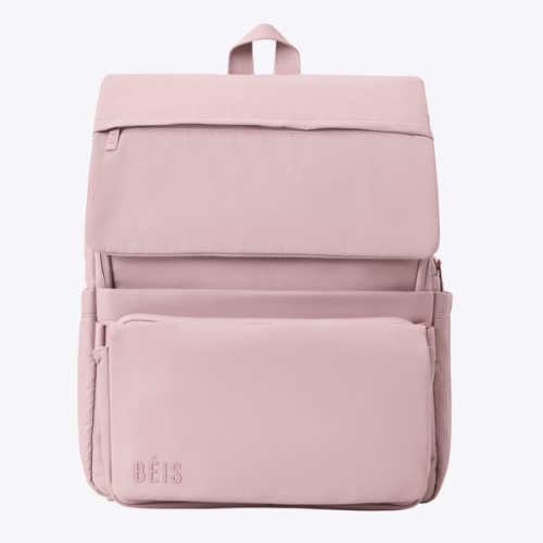 BÉIS 'The Ultimate Diaper Backpack' in Atlas Pink - Best Pink Backpack Diaper Bag