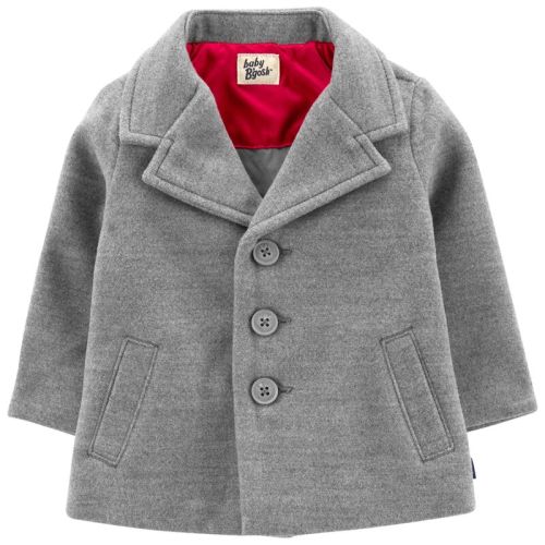 Grey Baby Classic Pea Coat