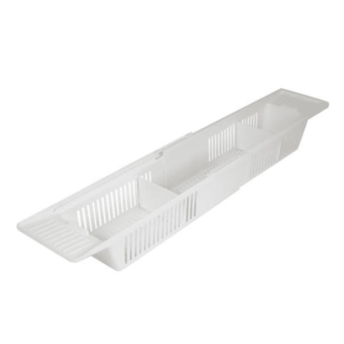 KidCo S372 Plastic Bath Tub Storage Basket Childs Toy Organizer, White