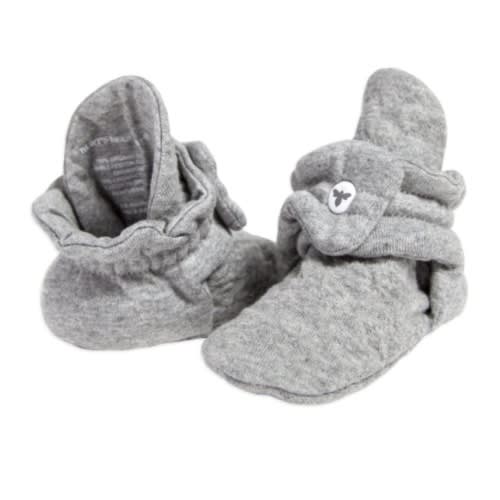 Quilted Bee Grey Organic Baby Booties | Burt's Bees Baby®