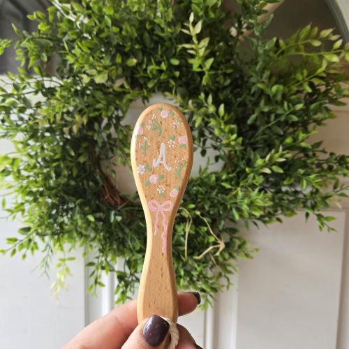 Custom Baby Gift Girls | Personalized Wooden Baby Hair Brush | Custom Baby Brush | Baby Shower Gift Girls | Baby Keepsake Gift