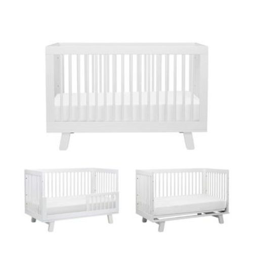 Babyletto Hudson 3-in-1 Convertible Crib with Toddler Rail - White