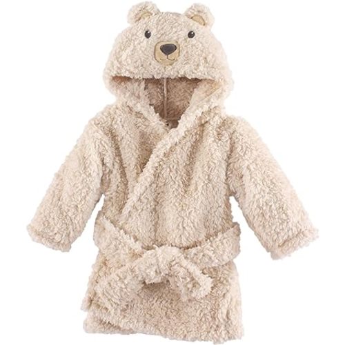Hudson Baby Unisex Baby Plush Animal Face Bathrobe