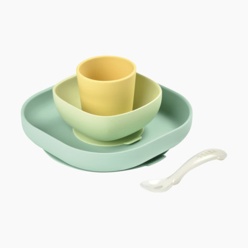 Beaba Silicone Suction Meal Set (Pack of 4) - Pastel