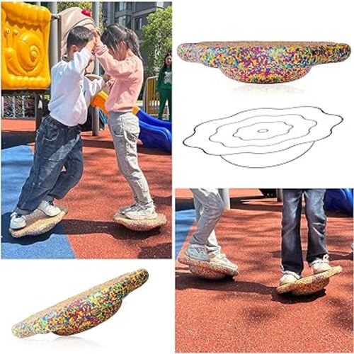 6pcs/set stepping stones with flower balance board,Balance Stepping Stones for Kids,Kids Stepping Kids Stepping Stones,Toddler Stepping Stones,Stepping Stones for Toddlers,Balance Stepping Stones Kids