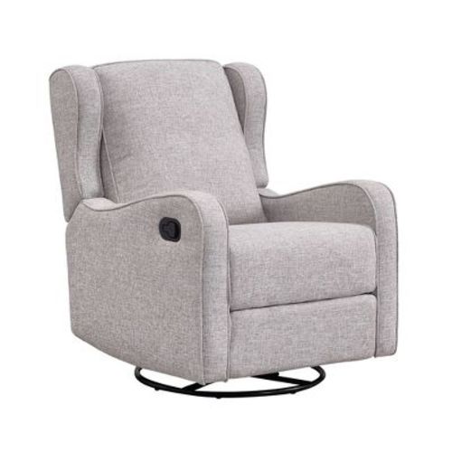 Westwod Dsgn Skylar Swivel Glider Manual Recliner - Textured Light Gray
