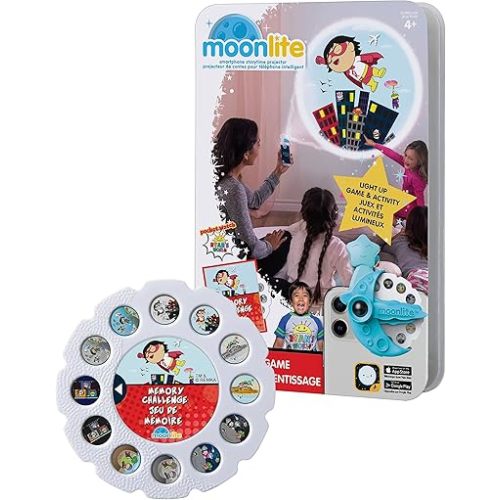 Moonlite Storytime - Ryan's World - Memory Challenge - A Magical Read Together - Projector Sold Separately - Digital Story Disc w/ Sound FX - Learning Gifts for Kids Ages 1 Year & Up
