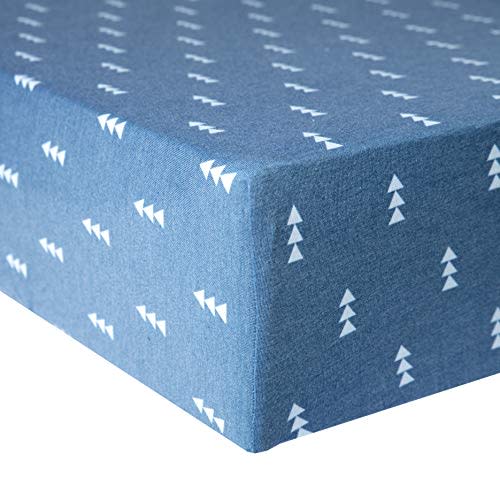 Premium Fitted Knit Crib Sheet/Toddler Sheet North by Copper Pearl