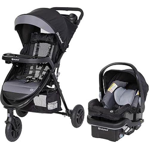 Baby Trend Passport® Seasons All-Terrain Stroller Travel System with EZ-Lift™ PLUS Infant Car Seat, Dash Black