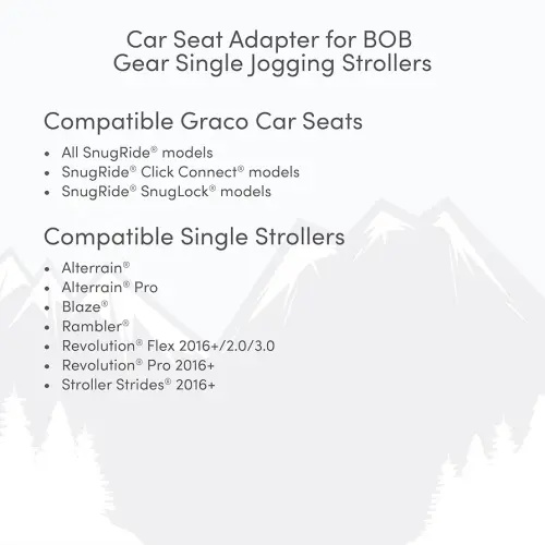 BOB Gear® Single Jogging Stroller Adapter for Graco® Infant Car Seats