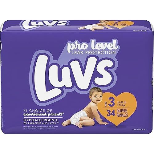 Luvs Size 3 Ultra Leakguards Diaper - 34 per pack - 4 packs per case.