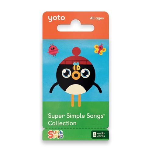 Amazon.com: Yoto Super Simple Songs Collection – 4 Kids Musical Cards for Use with Player & Mini All-in-1 Audio Device, Educational Screen-Free Listening with Fun Singalong Music for Playtime Parties Travel : Toys & Games